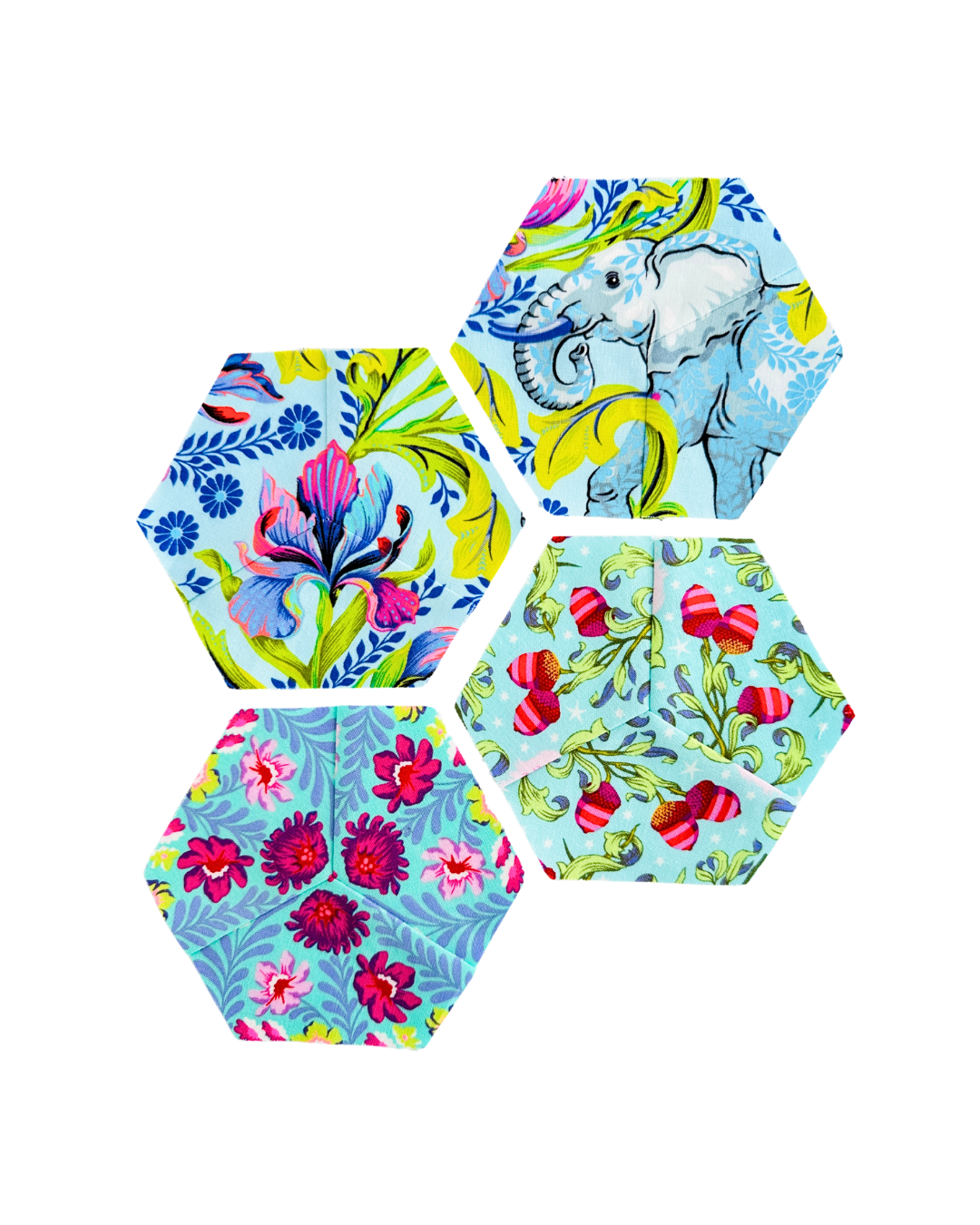English paper Piecing Made Easy | Templates for 2 Inch Hexagon Third