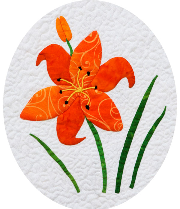 Floral Embroidery Design | Beautiful Tiger Lily