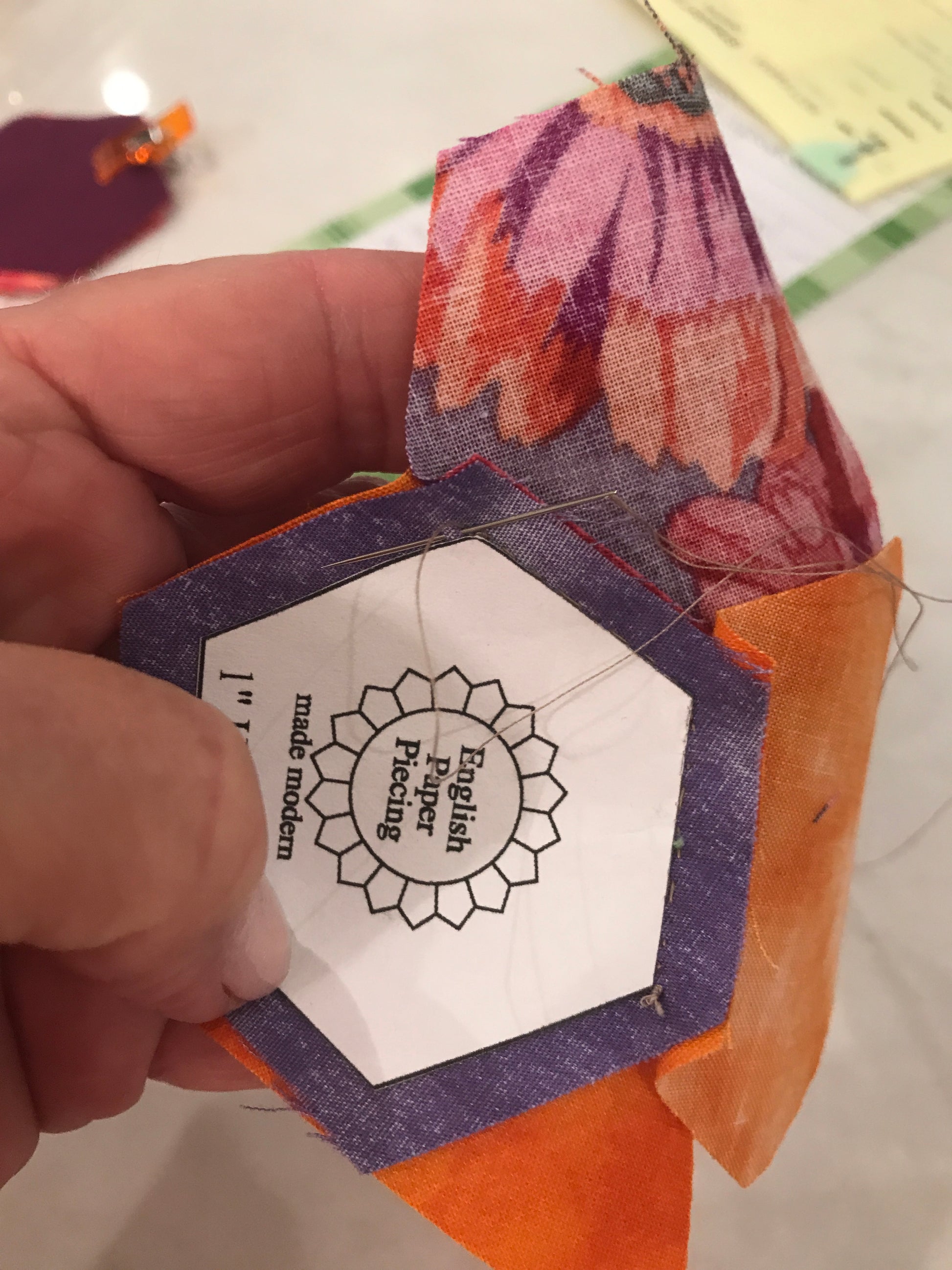 English Paper Piecing Made Easy templates anable you to straight stitch