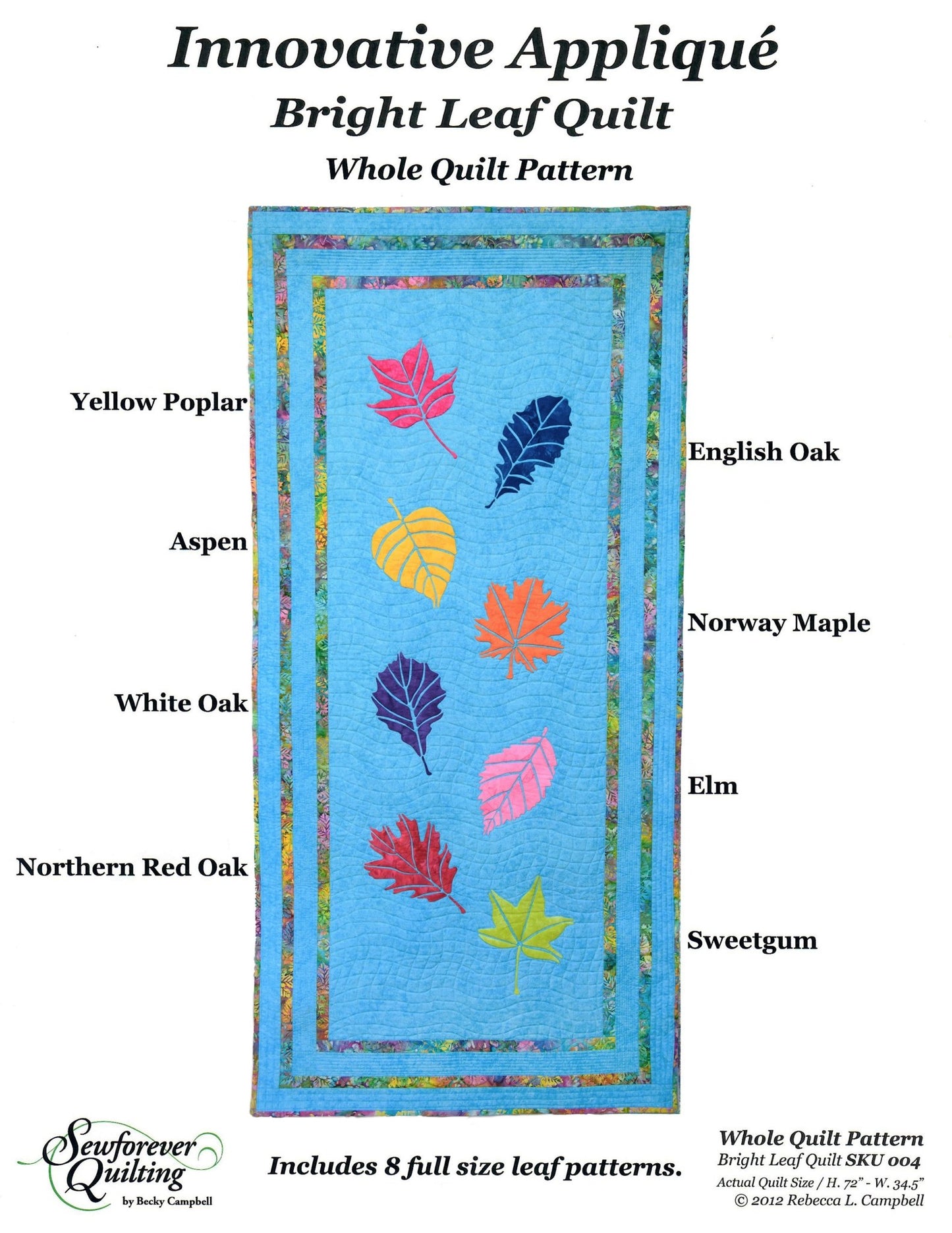 Leaf Appliqué Quilt Pattern