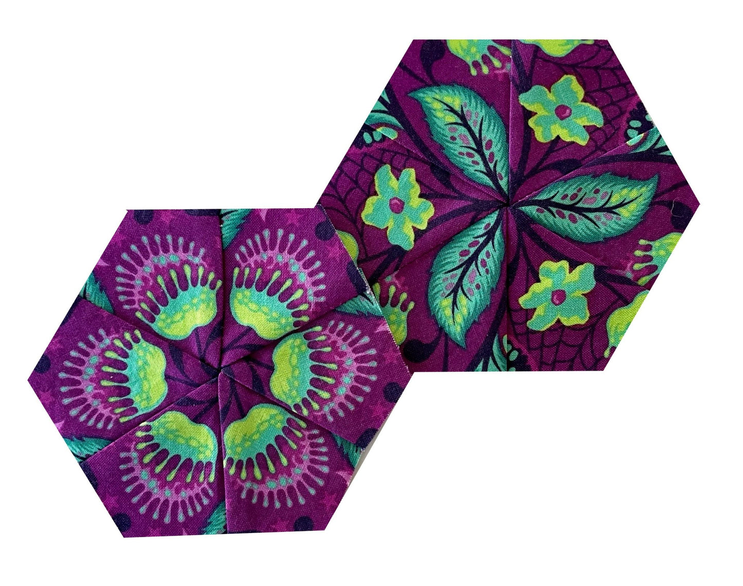 English Paper Piecing Made Easy | Templates for 2" Hexagon Kite quilt block- Sewforever