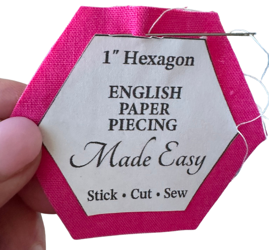 English paper piecing straight stitching