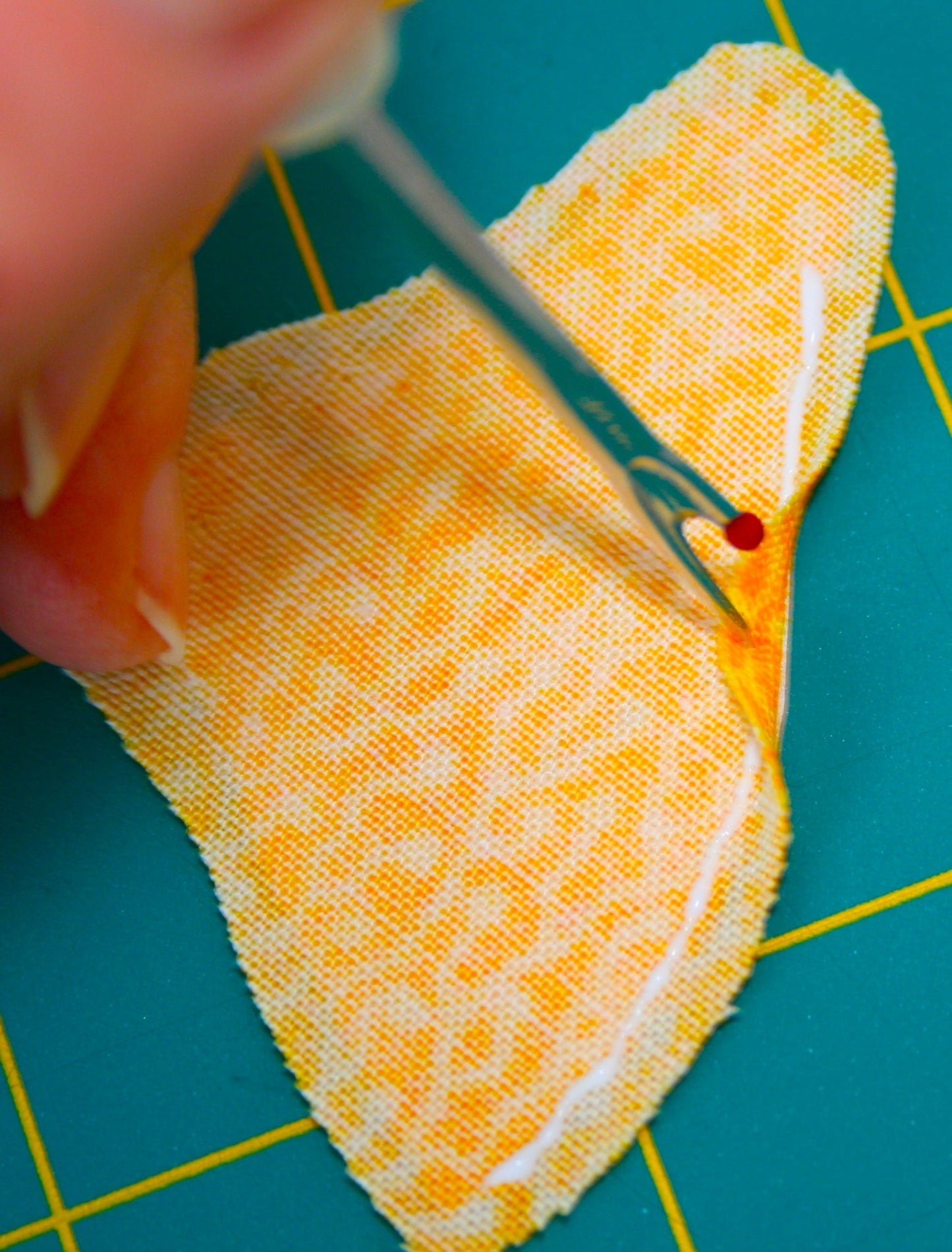 Appliqué turned edge technique