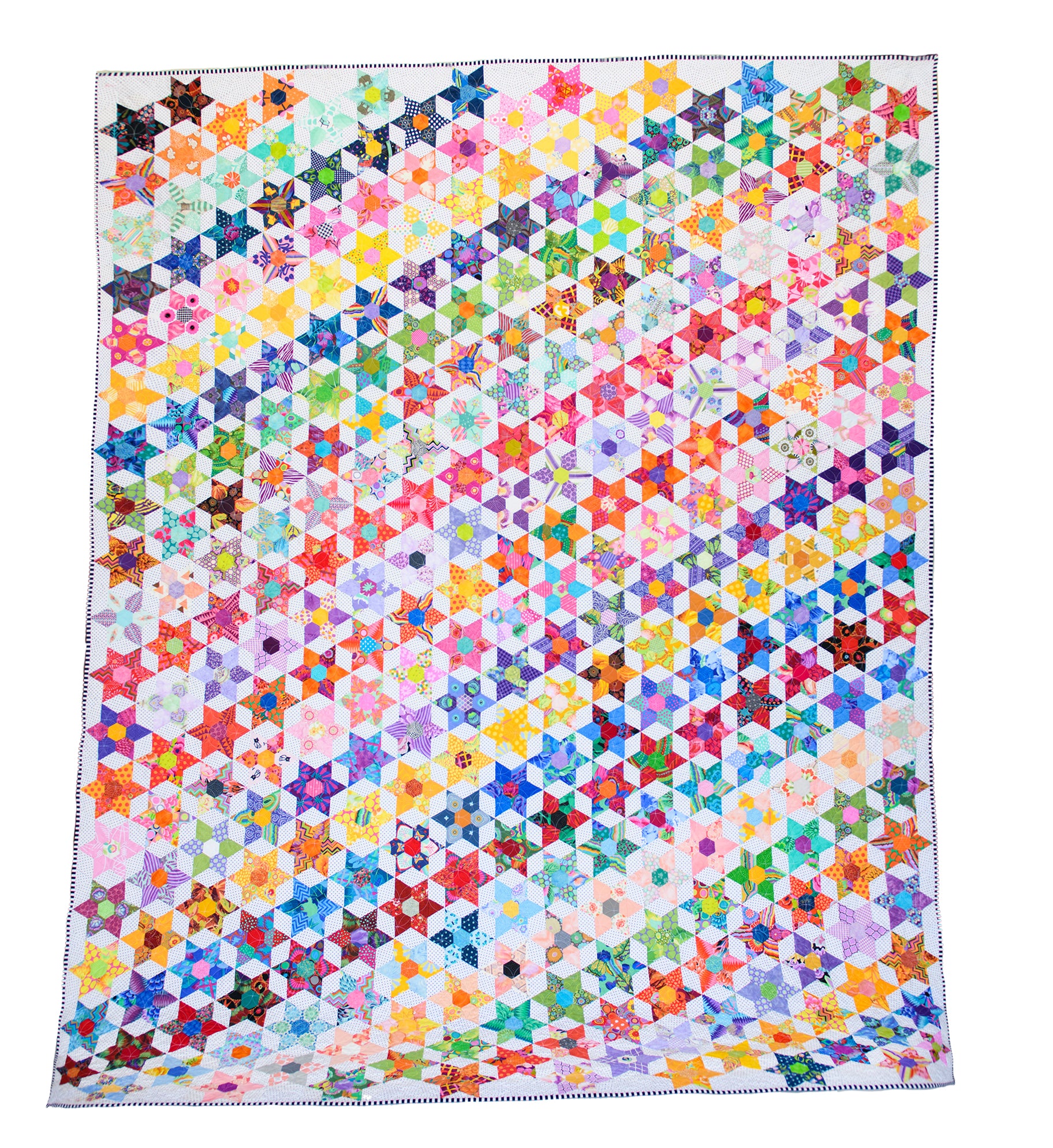 Daisy Chain Quilt made with English Paper Piecing Made Easy templates