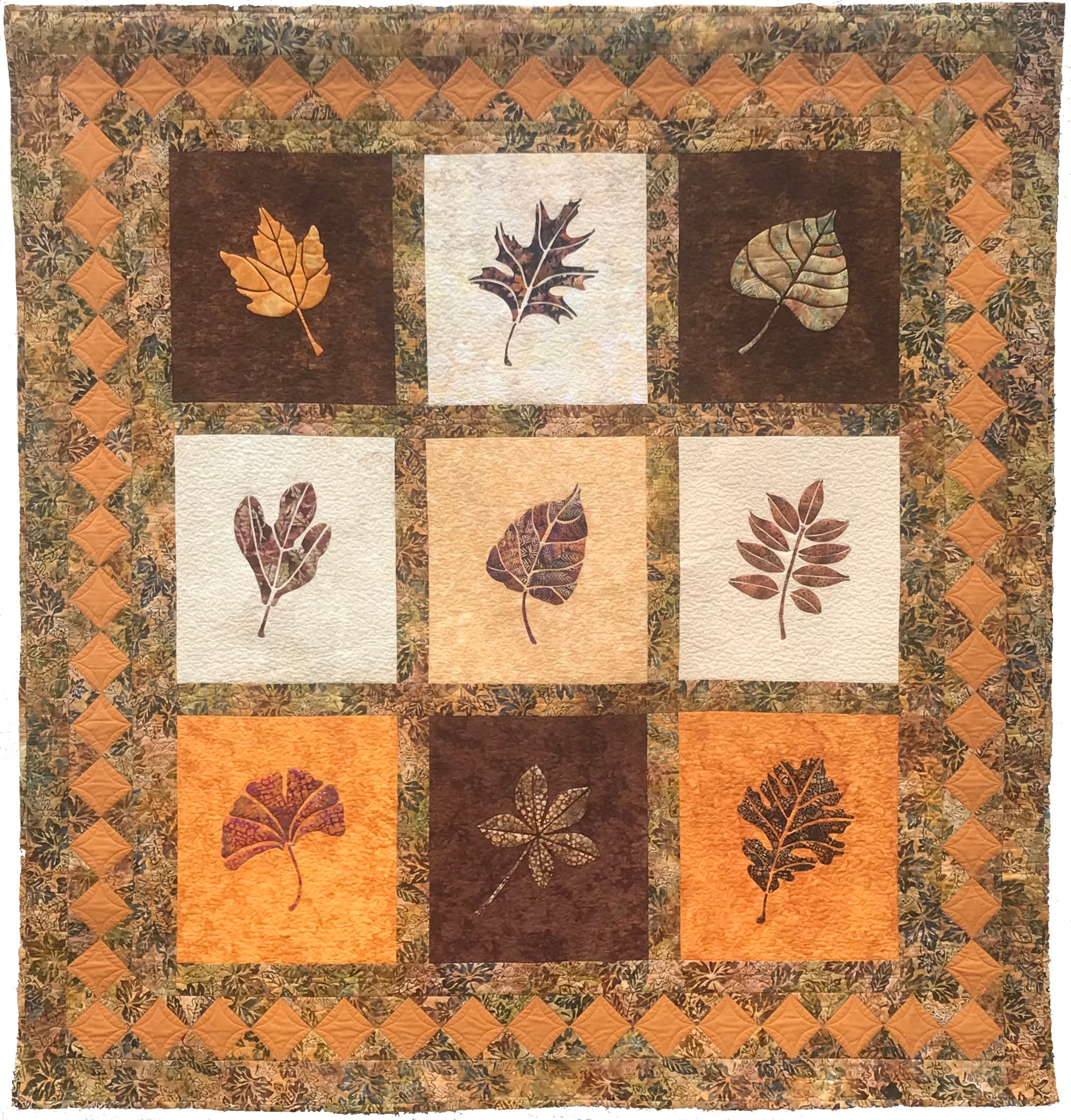 Fall Leaf Appliqué Quilt Pattern
