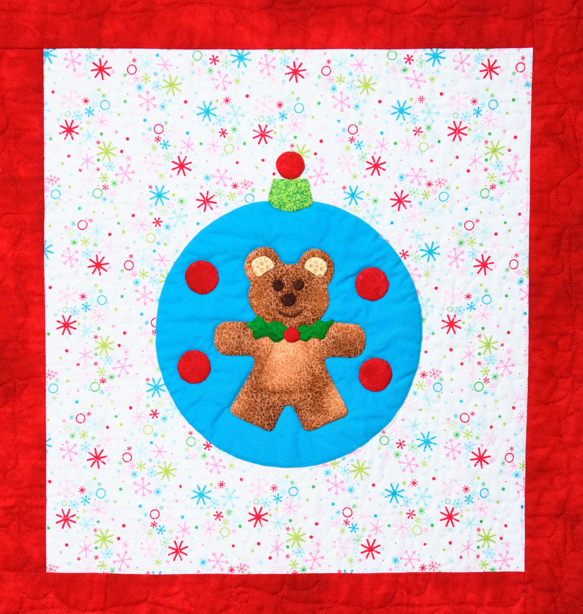Holly Jolly Bear Ornament Pattern
