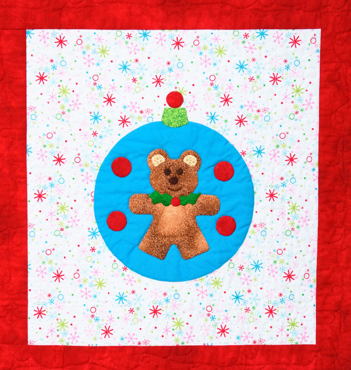 Holly Jolly Bear Ornament Pattern