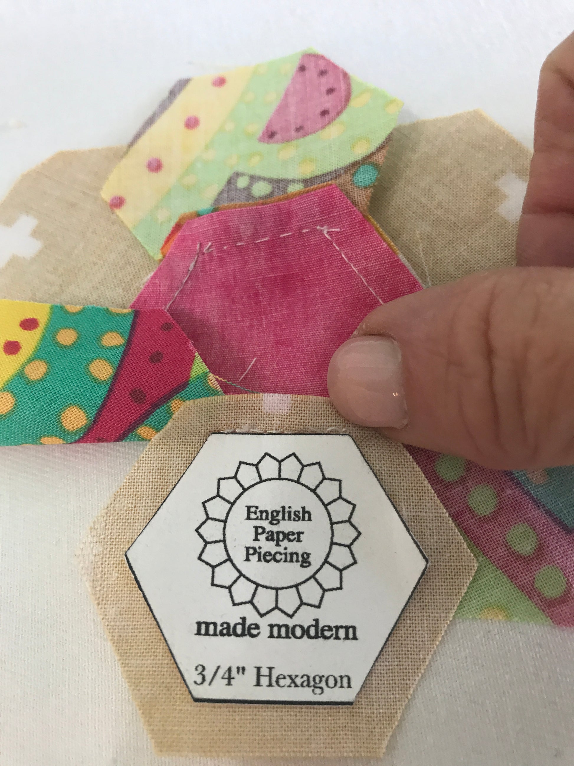 English Paper Piecing Made Easy Hexagons 3/4"