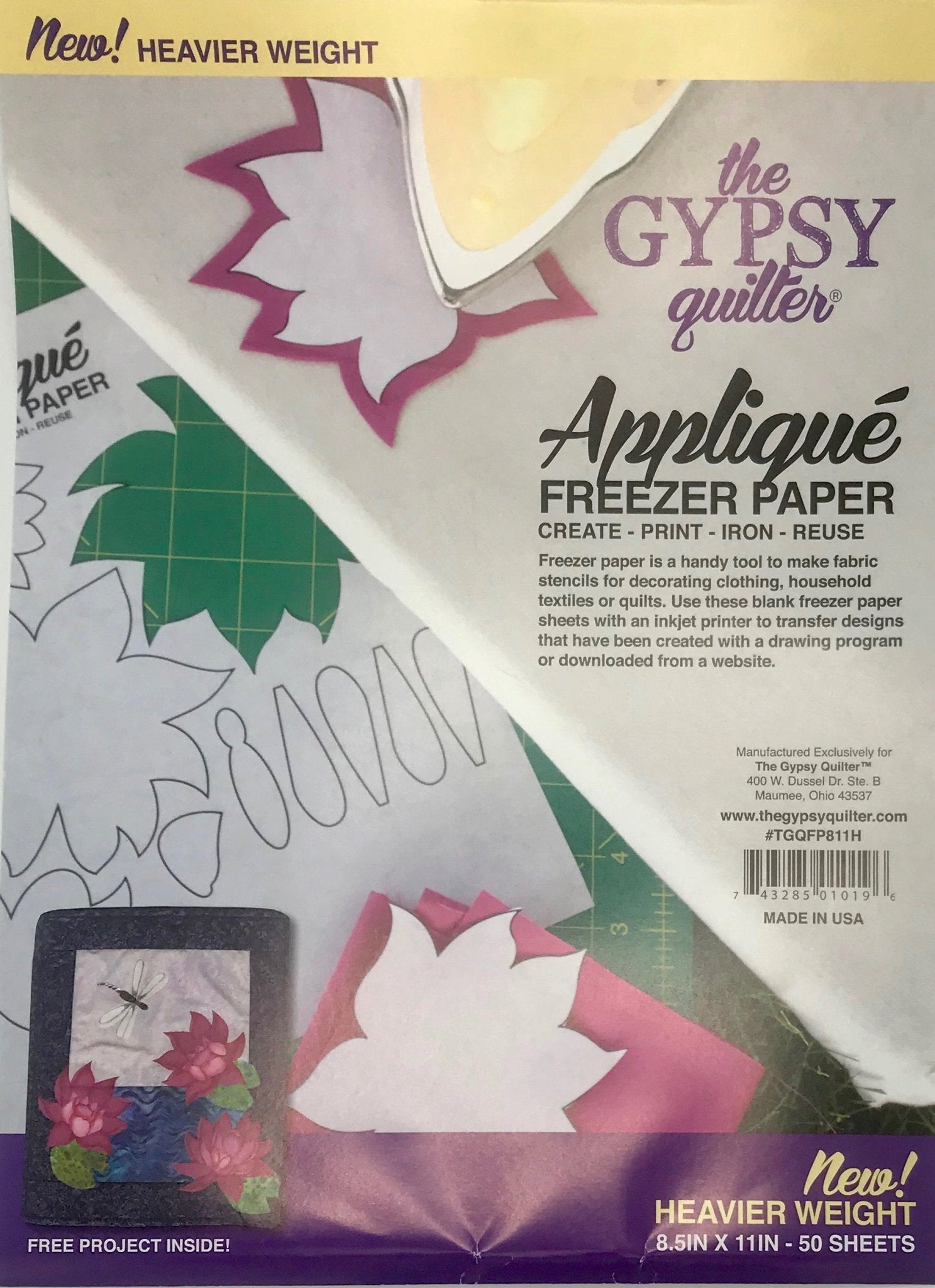 Appliqué Freezer Paper Sheets - Sewforever