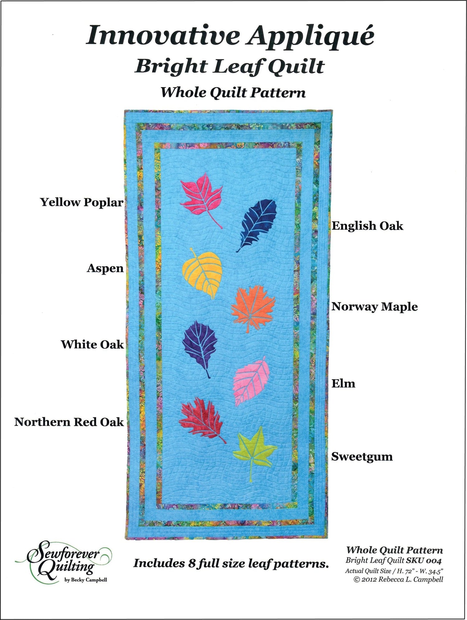 Leaf Appliqué Quilt Pattern